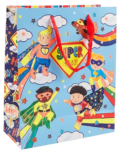 Пакет А4 26*32*12 "Команда супергероев" дет., бум.мат.ламинат - фото 3