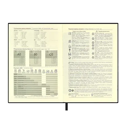 Ежедневник недат. А6+ 126*174 160л "Кассандра" черный, кожзам, мягкий переплет, блинт.тисн, тонир.блок, ляссе - фото 8