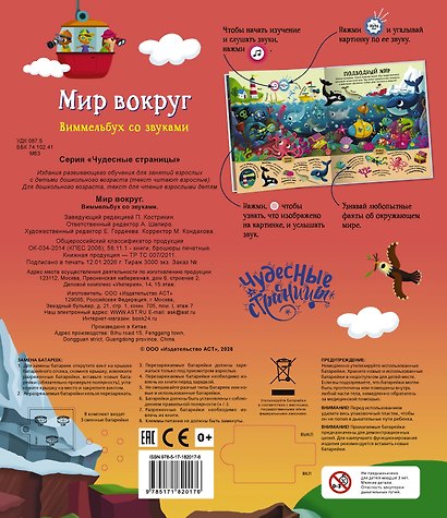 Мир вокруг. Виммельбух со звуками - фото 2