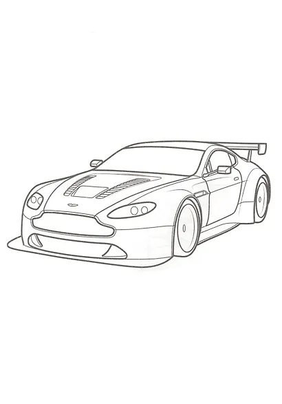 Раскраска А4 Эконом. Гоночные автомобили - фото 2