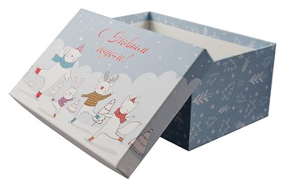 Коробка подарочная "Новогодние каникулы" 26*17*11см, Новый год, картон - фото 3