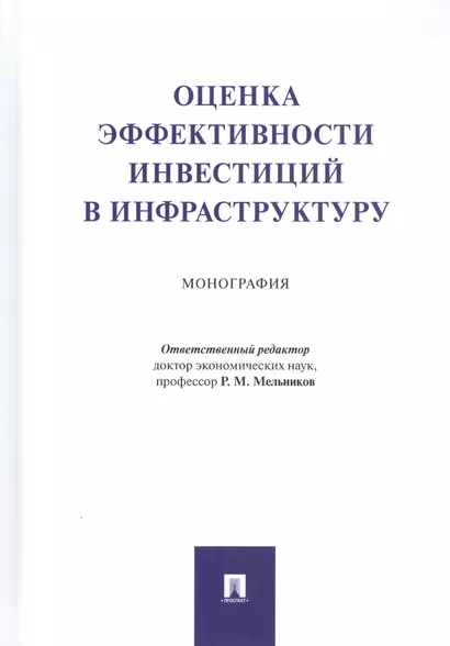 Оценка эффективности инвестиций в инфраструктуру. Монография - фото 1