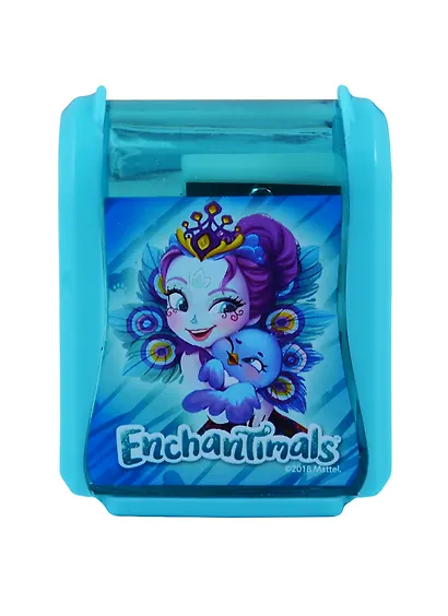 Точилка 3отв. "Enchantimals" 6,3*4,8*2,6, контейнер, инд.уп., подвес - фото 1