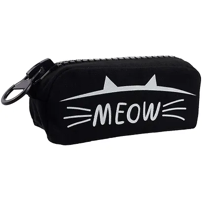 Пенал с большой молнией "Meow", 21.5 х 10.5 см - фото 1