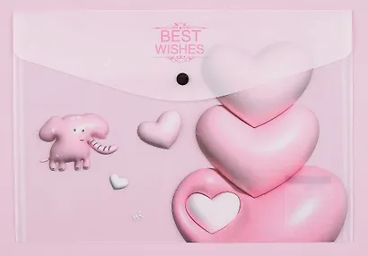 Папка-конверт А4 на кнопке "Cute animals" - фото 3