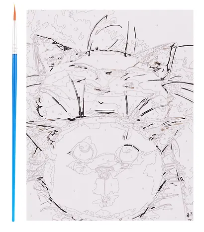 Набор для творчества. Картина по номерам "Коты. Ты моя любовь" - фото 5