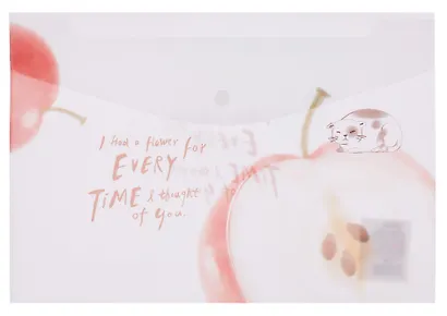 Папка-конверт А4 на кнопке "Котики на фруктах", в ассортименте - фото 5