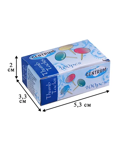 Кнопки силовые 100шт, цветные, к/к, CENTRUM - фото 3