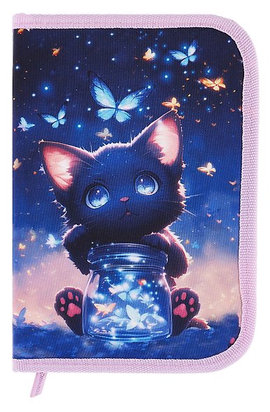Пенал с наполнением «Night catcher», 1 отделение, 24 предмета, 21х14 см, Brauberg - фото 5