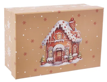 Коробка подарочная "Пряничный домик" 23*16*9,5, НГ, картон - фото 2