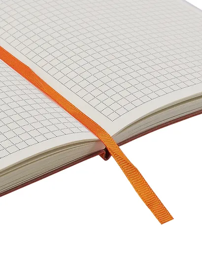 Книга для записей А5 100л кл. оранжевый, интегр., тонир.блок, резинка, ляссе, Schiller - фото 14