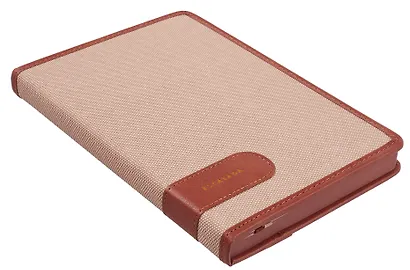 Ежедневник недат. А5 160л "Пике" бежевый, кожзам, тв.переплет, аппликация из иск.кожи, тисн.фольгой, обстрочка, офсет, справ.мат-лы, 2 ляссе, инд.уп - фото 2