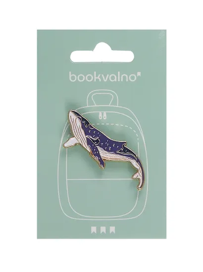 Набор металлических значков  Котики и  Кит (3шт) - фото 8