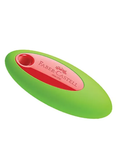 Ластик"Oval", овальный, пластиковый держатель, 60*30*10мм, ассорти, Faber-Castell - фото 3