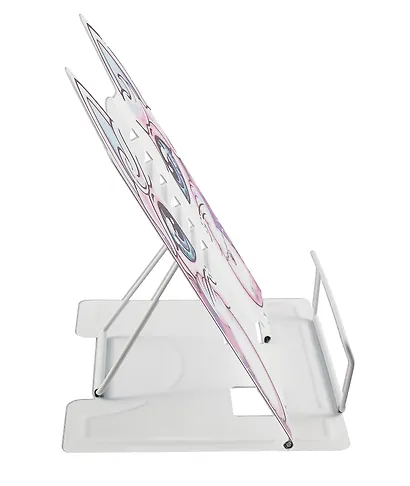 Подставка для книг/учебников "КОТ" белая, металл., фигурная вырубка - фото 2