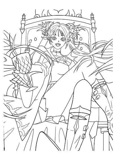 РАСКРАСКА АНИМЕ. АНИМЕШНАЯ РАСКРАСКА - фото 3