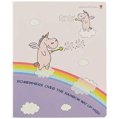Тетрадь в клетку Альт, "Волшебные единороги", 48 листов, в ассортименте - фото 5