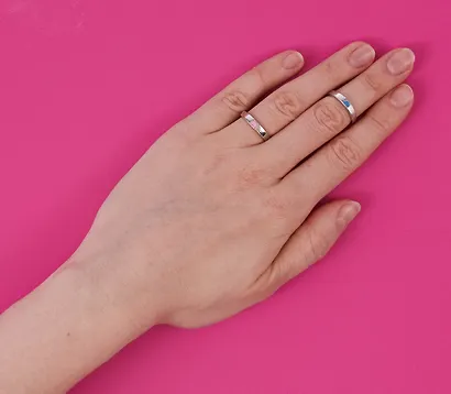 Набор парных колечек «Сердечки», светятся в темноте, 2 штуки, металл, Lafilaf - фото 5