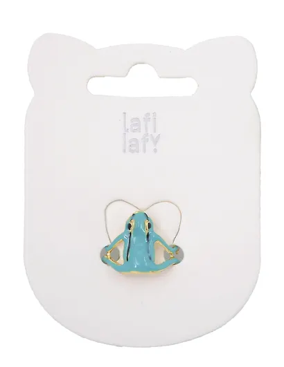 Колечко «Лягушечка», голубая, металл, Lafilaf - фото 2