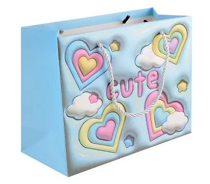 Пакет А4 26*32*12 "Cute clouds" дет., бум.мат.ламинат, горизонт., ассорти - фото 4