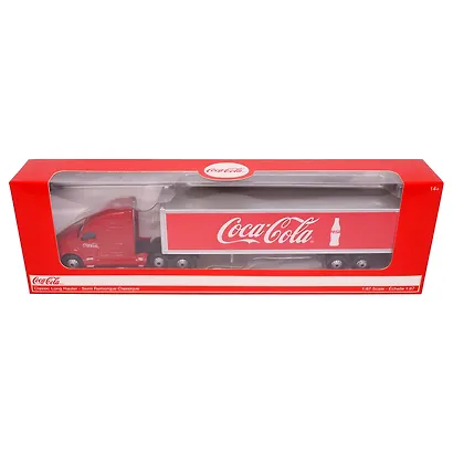 Машинка литая коллекционная Motor City Classics - Die-сast модель по лицензии Coca-Cola Classic Long Hauler, масштаб 1:87 - фото 2