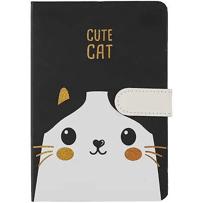 Блокнот с магнитной застежкой Котики Cute Сat (256стр) (13х19) - фото 4