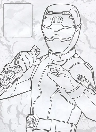 Могучие Рейнджеры. Раскраска с наклейками - фото 3