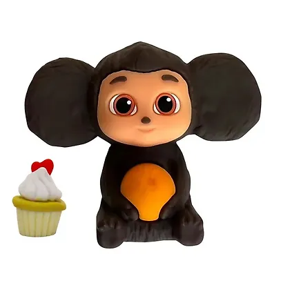 Фигурка Чебурашка, с аксессуаром клубничный маффин, Funky Toys, (4х11х13), (CHE2403-1) - фото 1