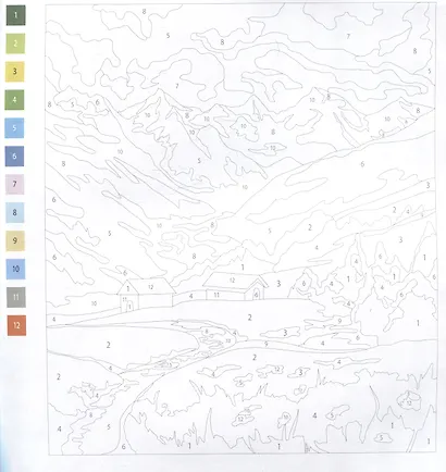 Пейзажи. Раскраска. Картины по номерам - фото 3