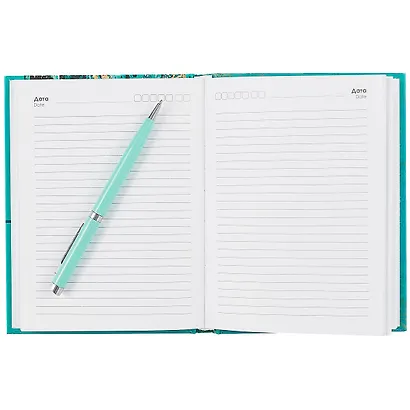 Ежедневник недат. А6 112л "Мраморные узоры" 7БЦ, мат.лам, тисн.зол.фольгой, офсет - фото 3