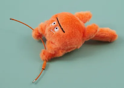 Брелок-обвес на сумку Чудик оранжевый (плюш) (9х6) (12-202509-YSK-81) - фото 4