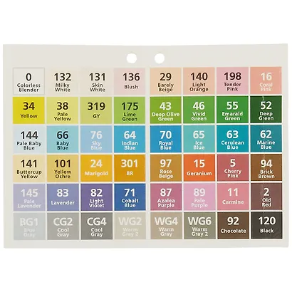 Маркеры для скетчинга 48цв Terra Colora двусторонние  на спиртовой основе, пулевидный/клиновидный наконечники, тканев.чехол, Hatber - фото 4