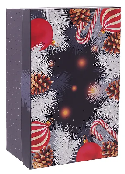 Коробка подарочная "СКАЗОЧНАЯ ПОЛНОЧЬ" 28.5*18.5*12см, Новый год, картон - фото 2