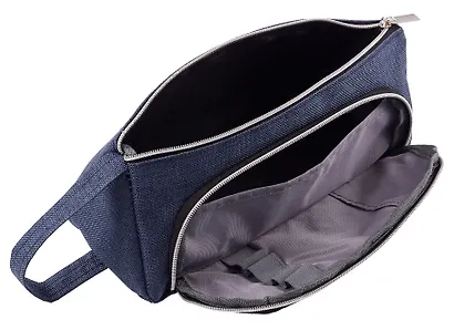 Пенал-косметичка "Private", 2 отделения, темно-синий, 21х8.5х8.5 см - фото 4