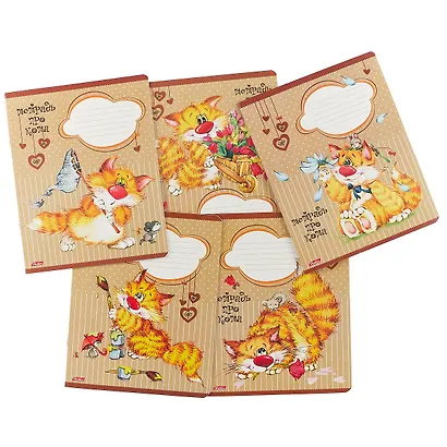 Тетрадь в клетку Hatber, "Про кота", 18 листов, в ассортименте - фото 3