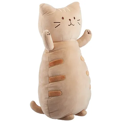 Мягкая игрушка Кот бежевый в полосочку на спине (70 см) - фото 2