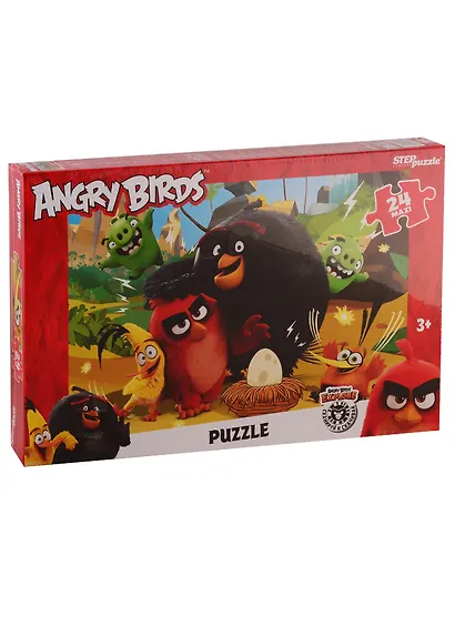 Пазл «Angry Birds» 24 элемента, макси, Step Puzzle - фото 1