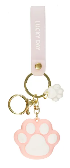 Брелок Лапка (пастель) (ПВХ) (5см) (12-01534-B23) в ассортименте - фото 2