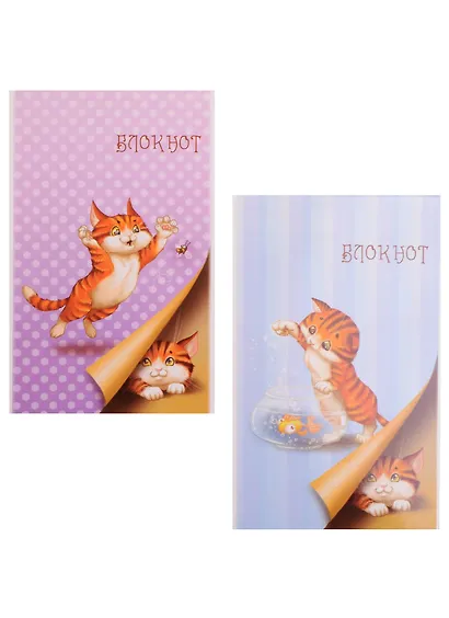 Блокнот клетка "Котята-игрята" 40 листов А6 - фото 1