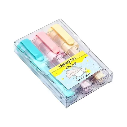 Текстовыделители 03цв "Bunny" голубой, розовый, желтый, пл/уп, Be Smart - фото 1