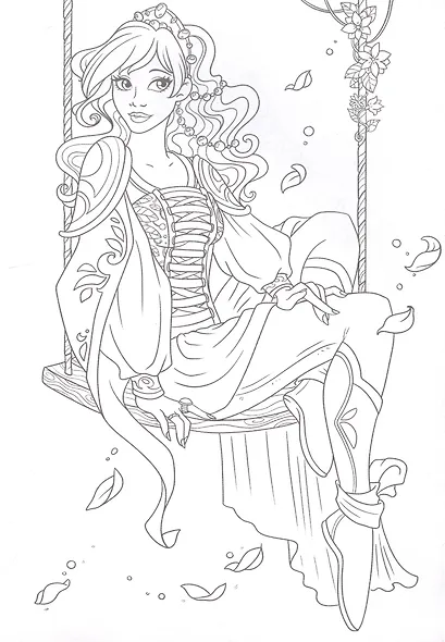 РАСКРАСКА А5 эконом. ПРЕКРАСНЫЕ ПРИНЦЕССЫ - фото 3