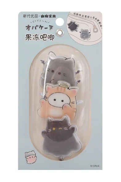 Набор значков Котики Cute (3шт) (ПВХ) (4см) (12-81541-202510-SPT-39) (ассорти) - фото 2