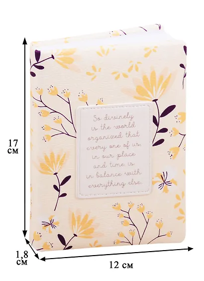 Ежедневник недат. А6+ 96л 120*170 Romantic оранжевый, иск.кожа, обл.поролон, нашивка с тиснением, ляссе - фото 2