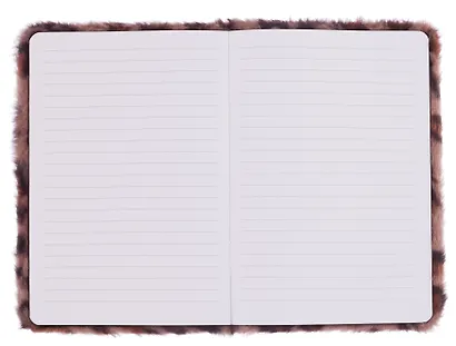 Книга для записей А5 80л лин. "Лео" с мехом, ассорти - фото 7