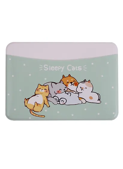Чехол для карточек горизонтальный Sleepy Cats (ДКГ2018-27) - фото 1
