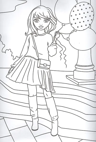 Для девочек. Большая суперраскраска - фото 3