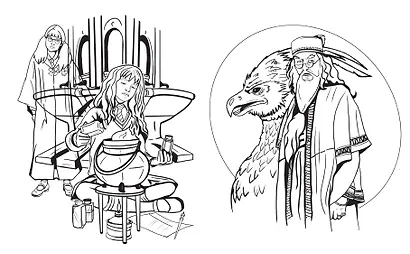 Волшебный мир Гарри Поттера. Раскраска - фото 9