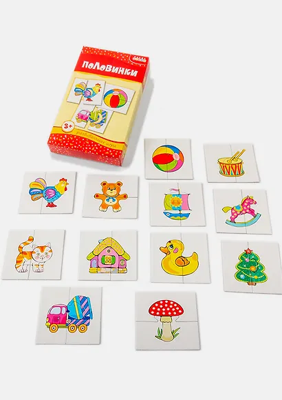 Настольная игра «Половинки», Дрофа-Медиа - фото 2