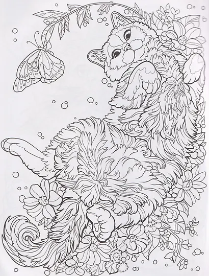 Кошки: книжка-раскраска - фото 4