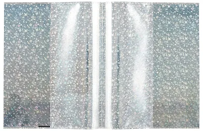 Обложки 03шт д/тетрадей гологр. "ПУХЛЫЕ КОТЫ" 346*215мм, ПВХ 70мкм, три наклейки для персонализации, подвес - фото 3